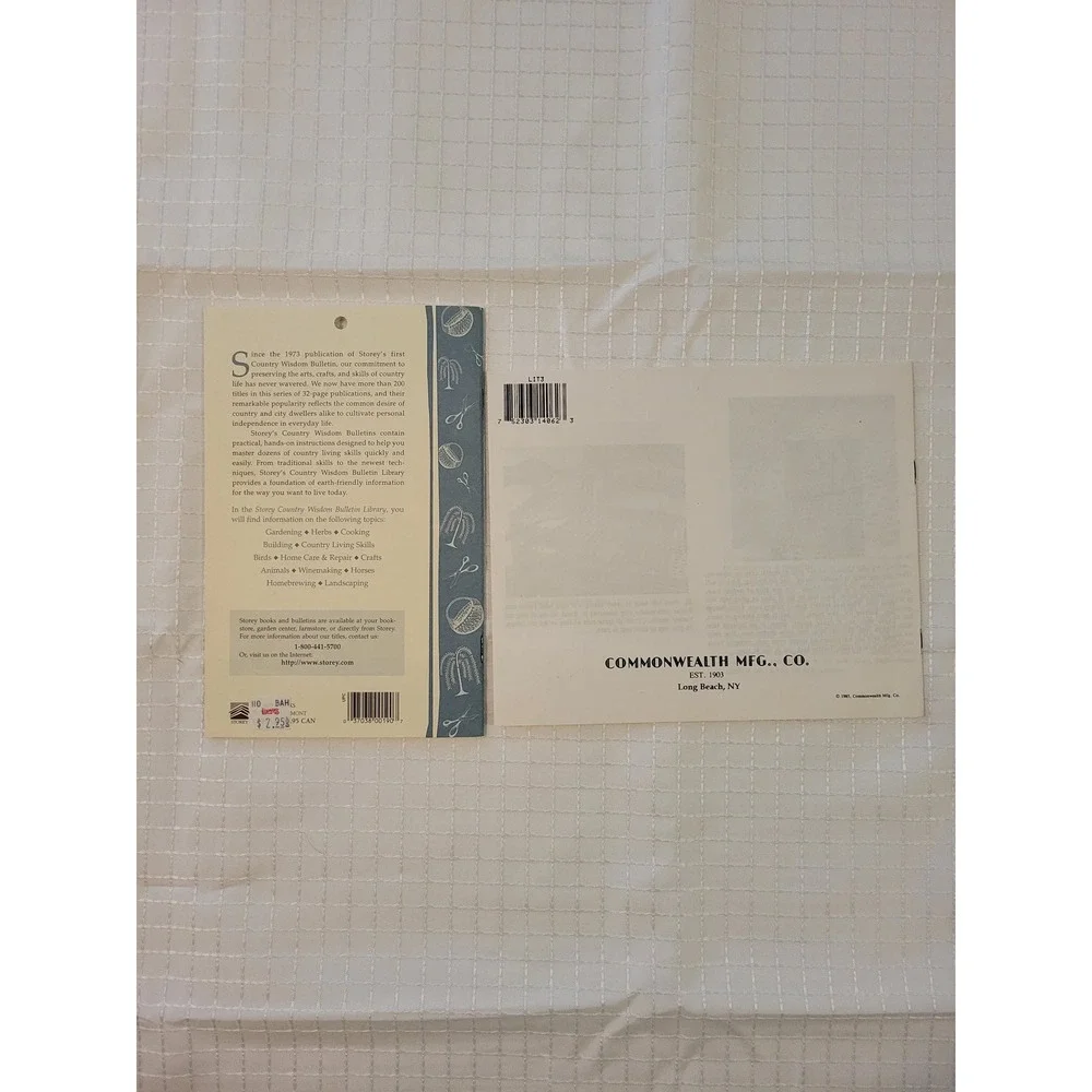 Chair Caning and Seat Weaving Storey Bulletin & Comcraft How To Re-Cane Booklets